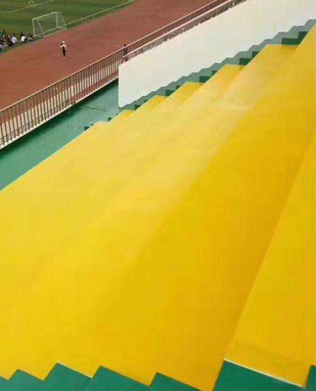 上安乡球场台阶翻新修补改造